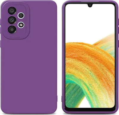 Produktbild von Cadorabo Hülle für Samsung Galaxy A72 4G / 5G Schutz Hülle in Lila TPU Silikon Etui Case Handyhülle