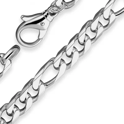 7-7mm-Armband-Figarokette-diamantiert-aus-925-Silber-rhodiniert