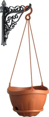 Immagine prodotto di BAMA Vaso sospeso GONDOLA con supporto, 28 cm, terracotta