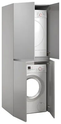 Produktbild von Flagler - Großer Mehrzweckschrank, 70x195h cm Grau, Ein Regal Italy