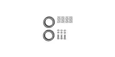 Produktbild von HJS Montagesatz Katalysator 82 12 2167 für BMW 5 Limousine (E34)