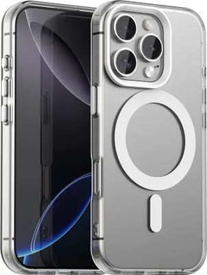 Produktbild von Handyhülle für iPhone 11 Pro Max, Hülle Kompatibel mit MagSafe, Schlank Durchscheinend Matt Stoßfest Schutzhülle Weiß