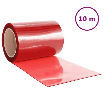 Obrázek produktu pro Závěs do dveří červený 300 mm x 2,6 mm 10 m PVC