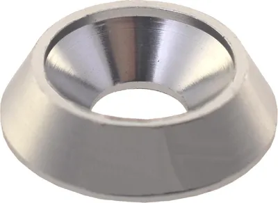 Produktbild von Unterlegscheibe für Senkkopfschraube, 18 x 6mm, Aluminium, eloxiert, Farbe:silber