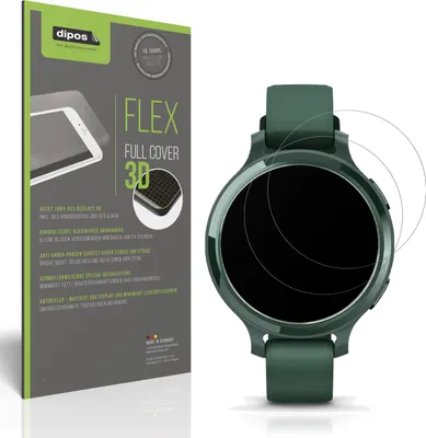 Produktbild von 2x Full Cover Schutzfolie matt für Garmin Lily 2 Active Panzerfolie Anti-Shock
