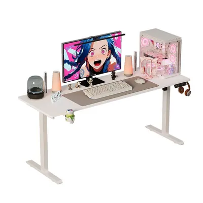 Obrázok produktu pre Elektrický stôl Biely 160x80 Nastaviteľný 72-118cm