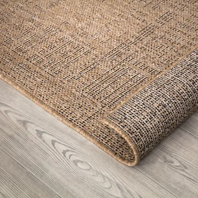 Produktbild von TT Home Waschbarer In-& Outdoorteppich Wetterfest Garten Terrasse Esszimmer Boho Muster Unicolor Meliert Moderner Style Größe 80x150 cm