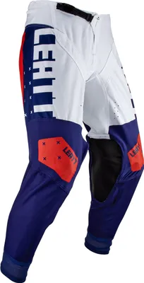 Image de Pantalon de motocross Leatt 4.5 Lite, bleu/blanc/rouge, taille M