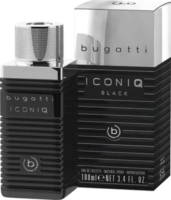 Obrázok produktu pre Bugatti Iconiq Black Parfém pre mužov 100ml - Drevitá jantárová vôňa