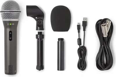 Produktbild von Samson Q2U, PC-Mikrofon, 50 - 15000 Hz, 16 Bit, 48 kHz, Kabelgebunden, 3,5 mm (1/8")