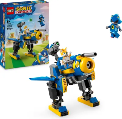 Produktbild von LEGO Sonic the Hedgehog  Cyclone vs. Metal Sonic - Spielzeug Mechs zum Sammeln mit 2 Videospiel Minifiguren - Geschenkidee für Jungen und Mädchen ab 8 Jahren & Teenager Gaming Fans 77002