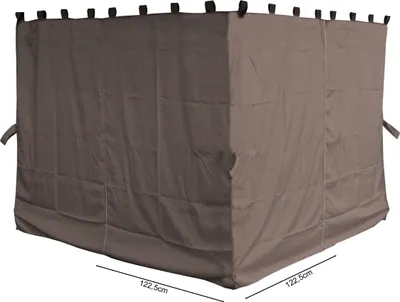 Produktbild von 4 Seitenteile für Pavillon Paris 3x3m Seitenwand Taupe