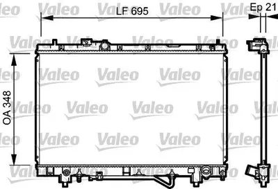 Produktbild von VALEO 732420 Kühler Wasserkühler Motorkühler für TOYOTA Picnic (XM1)