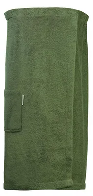 Image de ARTG - Saunakilt, Unifarben LT5791 (85 cm x 150 cm) (vert armée)