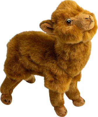 Image de Carl Dick Alpaga brun debout env. 24cm de long et env. 24cm de haut Peluche, animal en peluche, doudou 3643