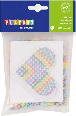 Immagine prodotto di PLAYBOX Set di perline con ferro da stiro a cuore piccolo 1000 pezzi