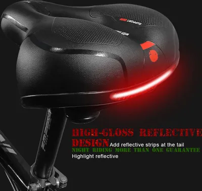 Produktbild von Gelové sedlo na kolo s odrazkou gelové sedlo na kolo Sedlo na kolo sedlo na kolo ergonomický tvar sedla na kolo