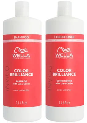 Produktbild von Wella Professionals Invigo Color Brilliance Fine Set - Shampoo 1000 ml + Conditioner 1000 ml