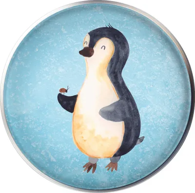 Produktbild von Mr. & Mrs. Panda waschbeckenstöpsel Pinguin Marienkäfer - Eisblau - Geschenk, Waschbecken Ablaufstopfen, abfluss stöpsel, Ablaufgarnitur, Freude, Aufmerksam, Liebe