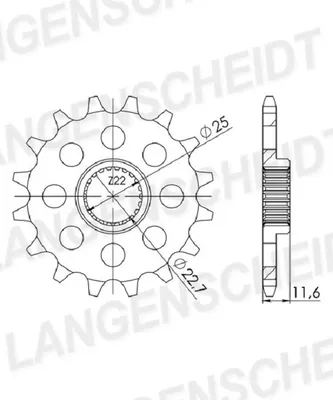 Produktbild von Ritzel Supersprox 520 - 13Z CST-3221:13|feinverzahnt 22,7/25,0