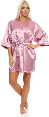 Immagine prodotto di Vestaglia da donna a kimono corto in raso; Heide XXL