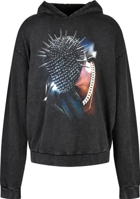 Produktbild von Thorned Mask Oversize Hoody black acid washed XL