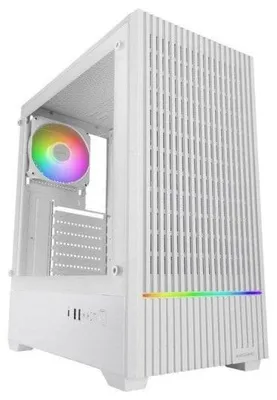 Zdjęcie produktu dla Mars Gaming MCQUANTUMW, Midi Tower, Biały, ATX, micro ATX, Mini-ITX, Szkło hartowane, 17 cm, 33,5 cm