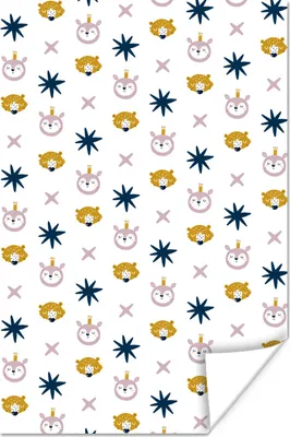 Produktbild von MuchoWow® Poster Farben - Muster - Illustrationen 80x120 cm - Papierdruck