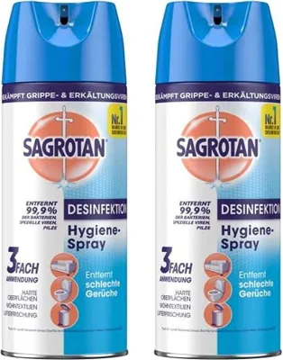 Produktbild von Sagrotan Hygiene-Spray Aerosol 400ml 2er Pack (2 x 400ml)