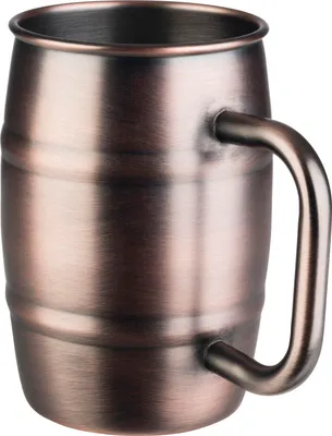 Obrázek produktu pro APS-Germany 93364, Sklenice na pivo s uchem, 500 ml, Měděná, Nerezová ocel, 8 cm, 130 mm