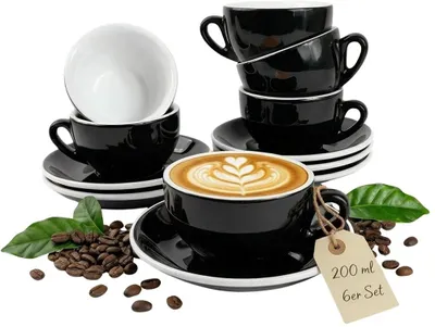 Zdjęcie produktu dla Zestaw 6 filiżanek do cappuccino, pojemność 200 ml, w stylu włoskim
