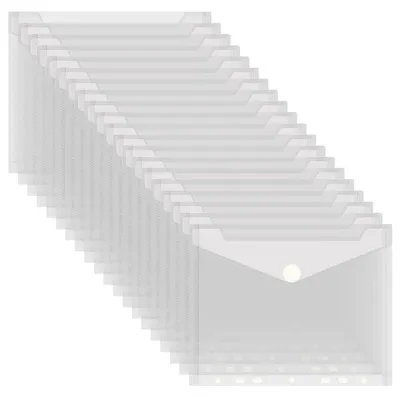 Produktbild von Dokumententaschen A5 Abheftbar 20 Stück 7-fach Lochung Transparent Polypropylen
