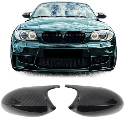 Zdjęcie produktu dla Kompletne obudowy lusterek do samochodów BMW E81, E82, E87, E88, styl karbonowy