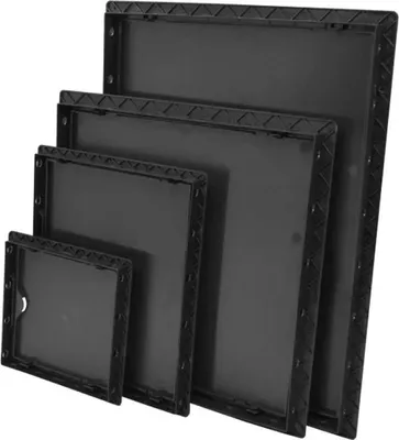 Produktbild von Revisionsklappe Revisionstür ABS Kunststoff Graphit Größen wählbar 10cm x 10cm