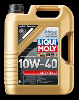 Produktbild von LIQUI MOLY Leichtlauf für 10W-40 5 Liter Motoröl Motorenöl Teilsynthetisch 229.1 229.3 501 01 505 00 PSA B71 2294 RN0700 RN0710 Öl