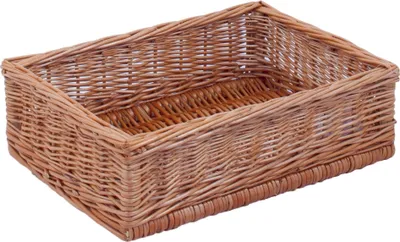 Produktbild von Regalkorb, Vollweide, braun, Auslagekorb, 40cm x 30cm x 12cm