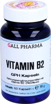 Image de GALL PHARMA Vitamine B2 GPH gélules, 60 gélules