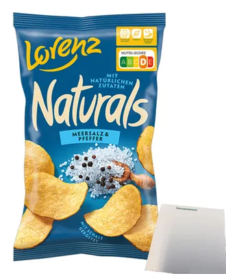 Produktbild von Lorenz Naturals Meersalz und Pfeffer (95g Packung) + usy Block
