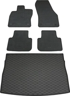 Produktbild von Rigum Gummi Fußmatten + Kofferraumwanne im Set für VW Golf Sportsvan