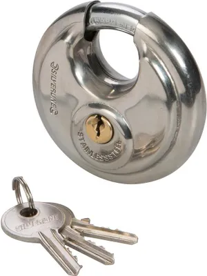 Produktbild von Silverline Edelstahl-Rundschloss 70 mm
