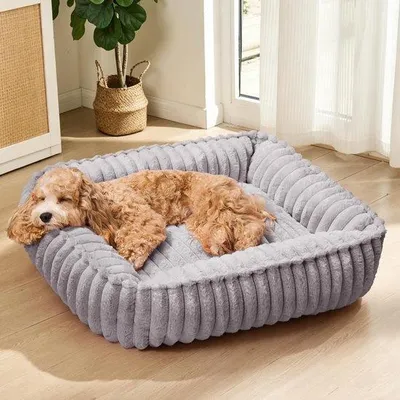 Productafbeelding van Hondenbed Large 90x70cm - Orthopedisch en Zacht - Antistress en Wasbaar - Comfortabele Rustplek