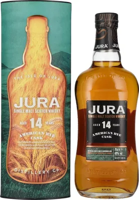 Produktbild von Jura 14 Years American Rye Cask + Box 700ml 40% Vol.