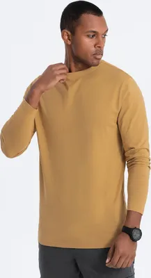 Produktbild von Ombre Clothing Langarm-T-Shirt für Männer Eliwn senf S