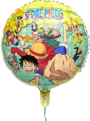 Produktbild von One Piece Mylar Folienballon Ø 43 cm als Partydeko & Merchandise