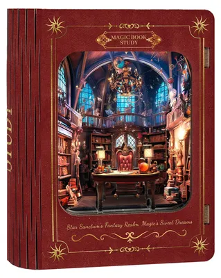 Obrázek produktu pro Magic Book Study DIY Book Nook miniaturní domeček 3D puzzle