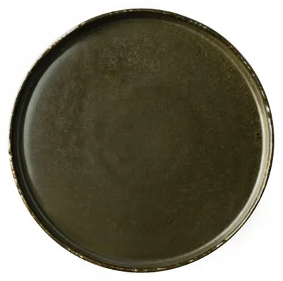 Image de Assiette plate Verlo, diamètre 25 cm, finition mate, couleur terre cuite
