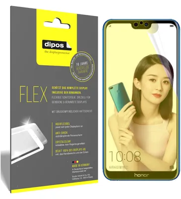 Produktbild von 3x Schutzfolie für Honor 9i 2018 Folie, 100% Displayabdeckung, dipos Flex
