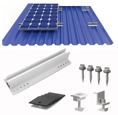 PV-Montageset für 2 Solarmodule, 30/35 mm, Aluminium
