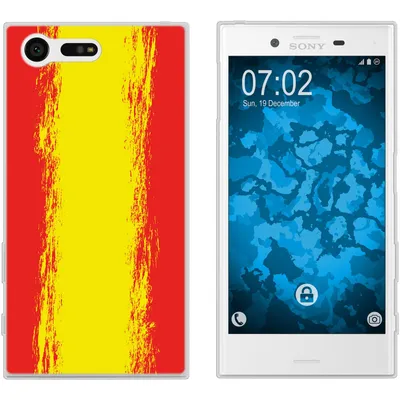 Produktbild von PhoneNatic Case kompatibel mit Sony Xperia X Compact Silikon-Hülle WM Spanien M11