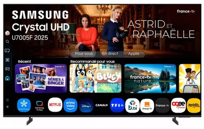 Produktbild von Samsung TU85U7005FK, 2,16 m (85"), 3840 x 2160 Pixel, LED, Smart-TV, WLAN, Schwarz